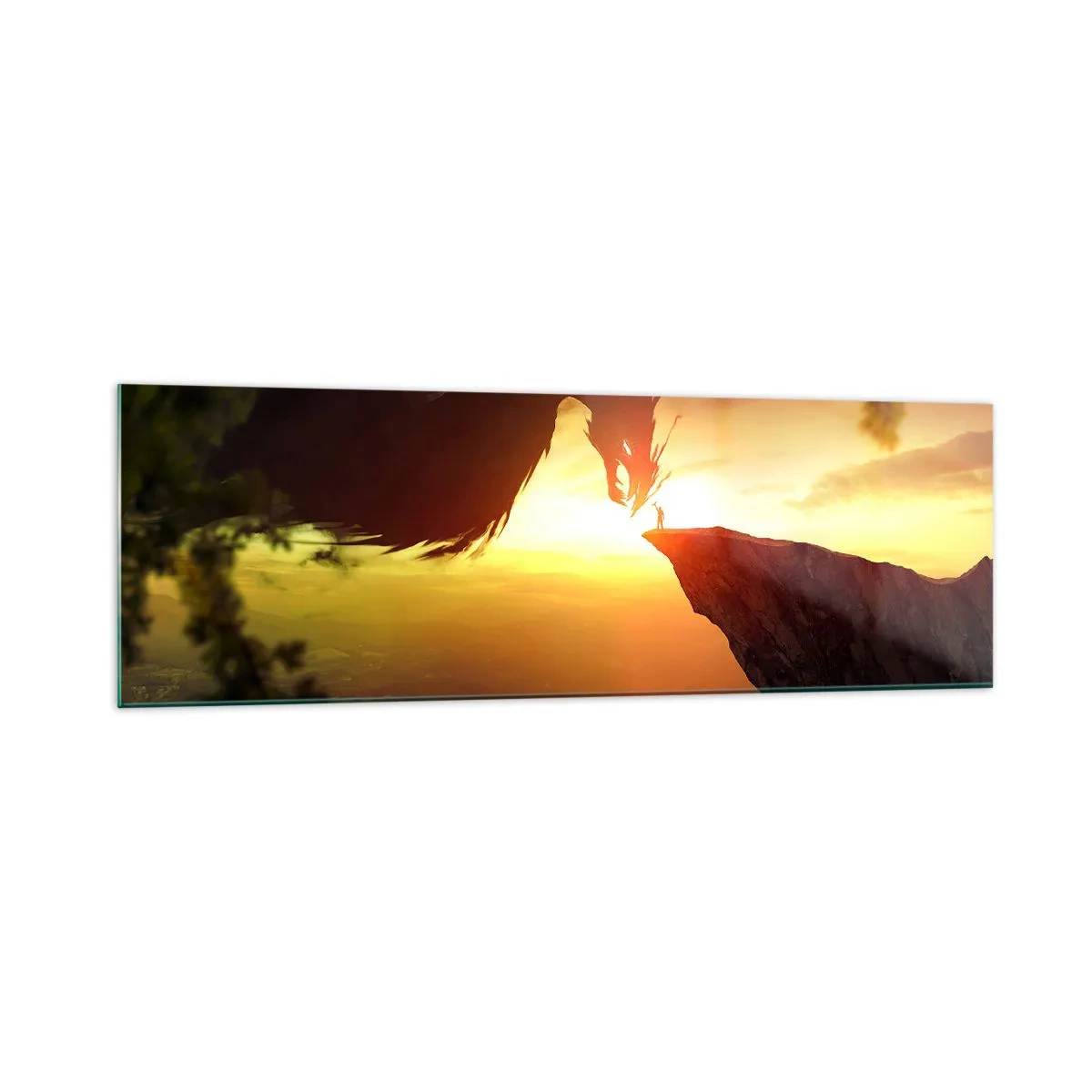 Billede på glas - Dragedræber - 160x50 cm