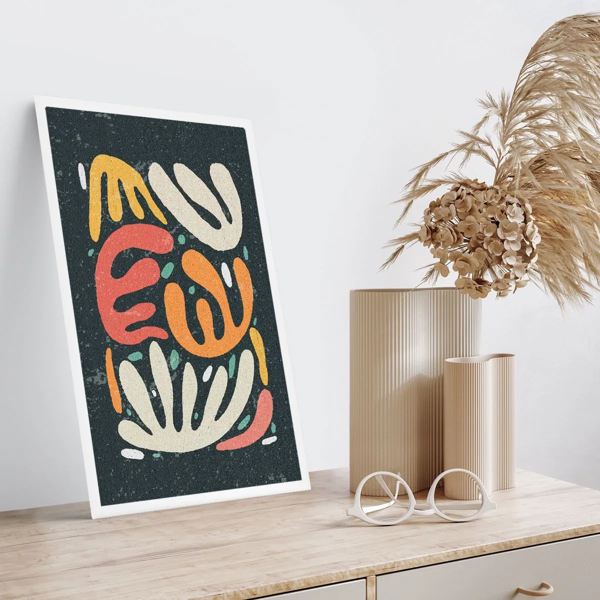 Plakat - Komposition - jeg er ved at fange dig - 70x100 cm