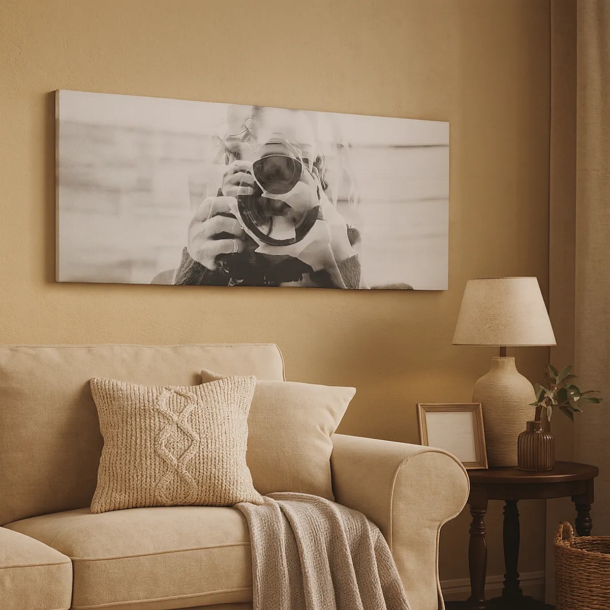 Lærredstryk - Billede på lærred - Skaber og materiale - 30x30 cm