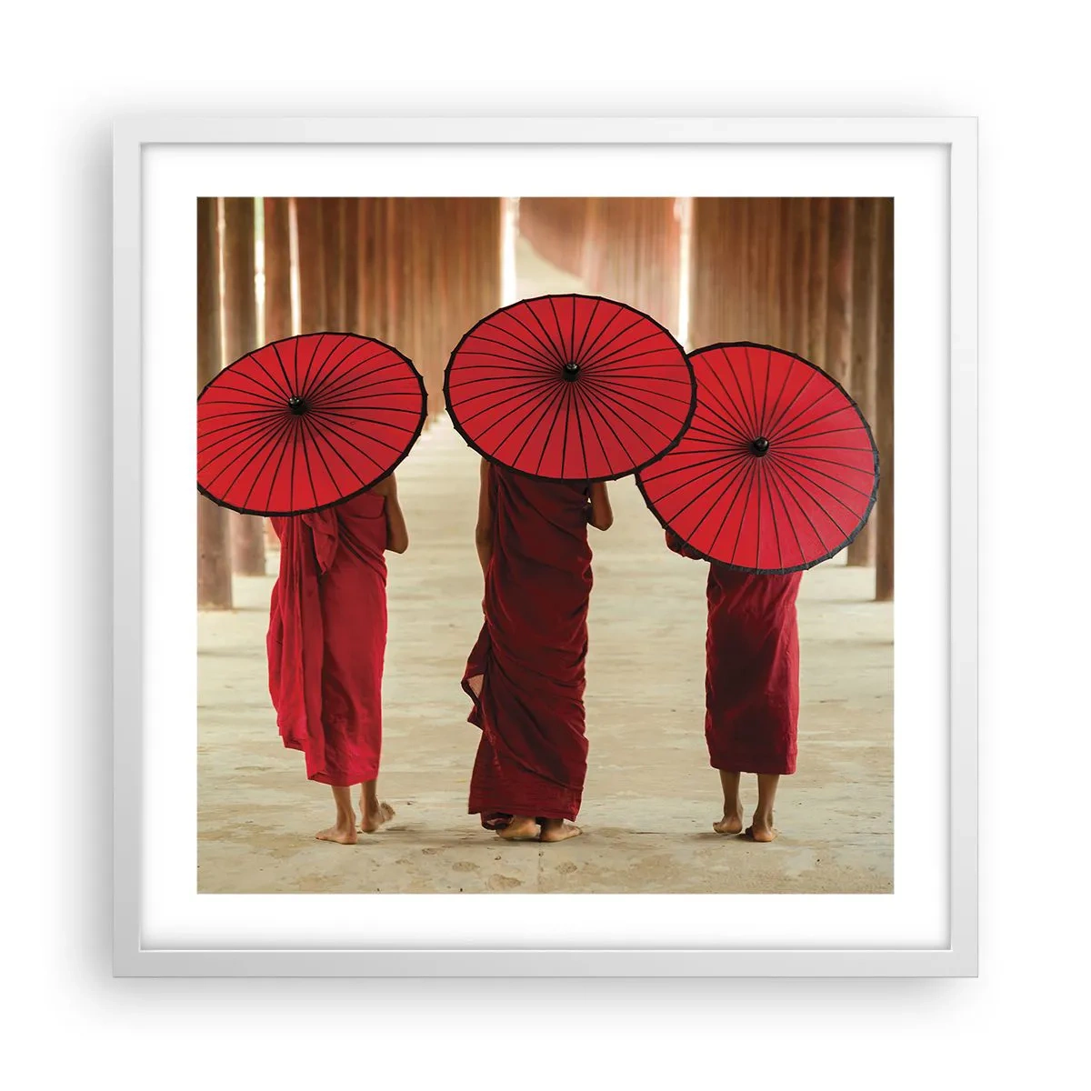 Plakat i hvid ramme - På vej til det rene land - 50x50 cm