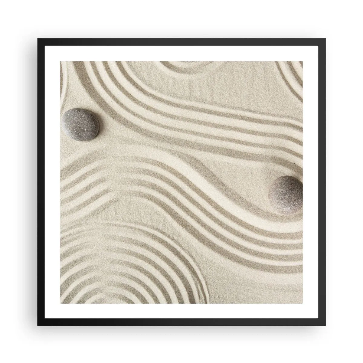 Plakat i sort ramme - Et strejf af varme - 60x60 cm