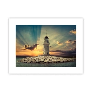 Plakat - Lys - Godhed - Skønhed - 40x30 cm