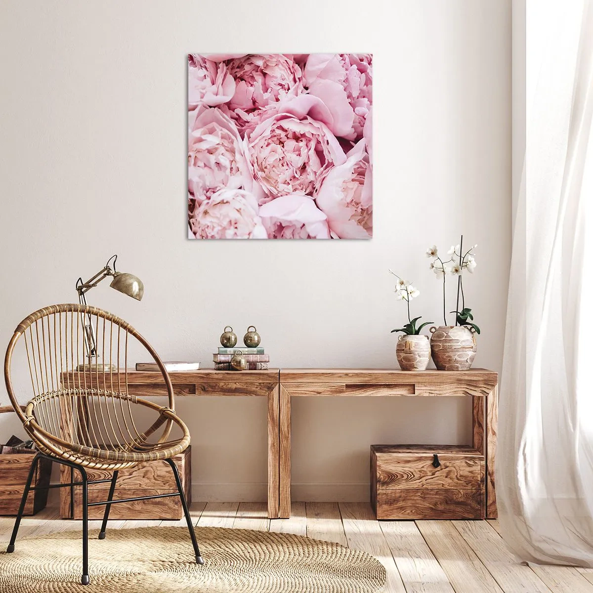 Lærredstryk - Billede på lærred - Hyggeligt og velduftende - 40x40 cm