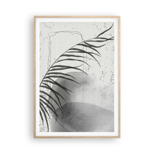 Plakat i ramme af lyst egetræ - Den subtile eksotisme i naturen - 70x100 cm