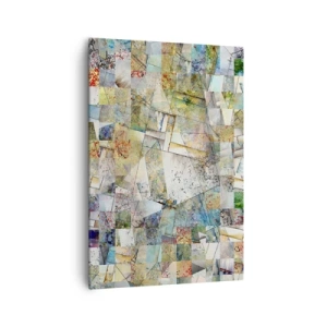 Lærredstryk - Billede på lærred - Geometrisk ommøblering - 70x100 cm