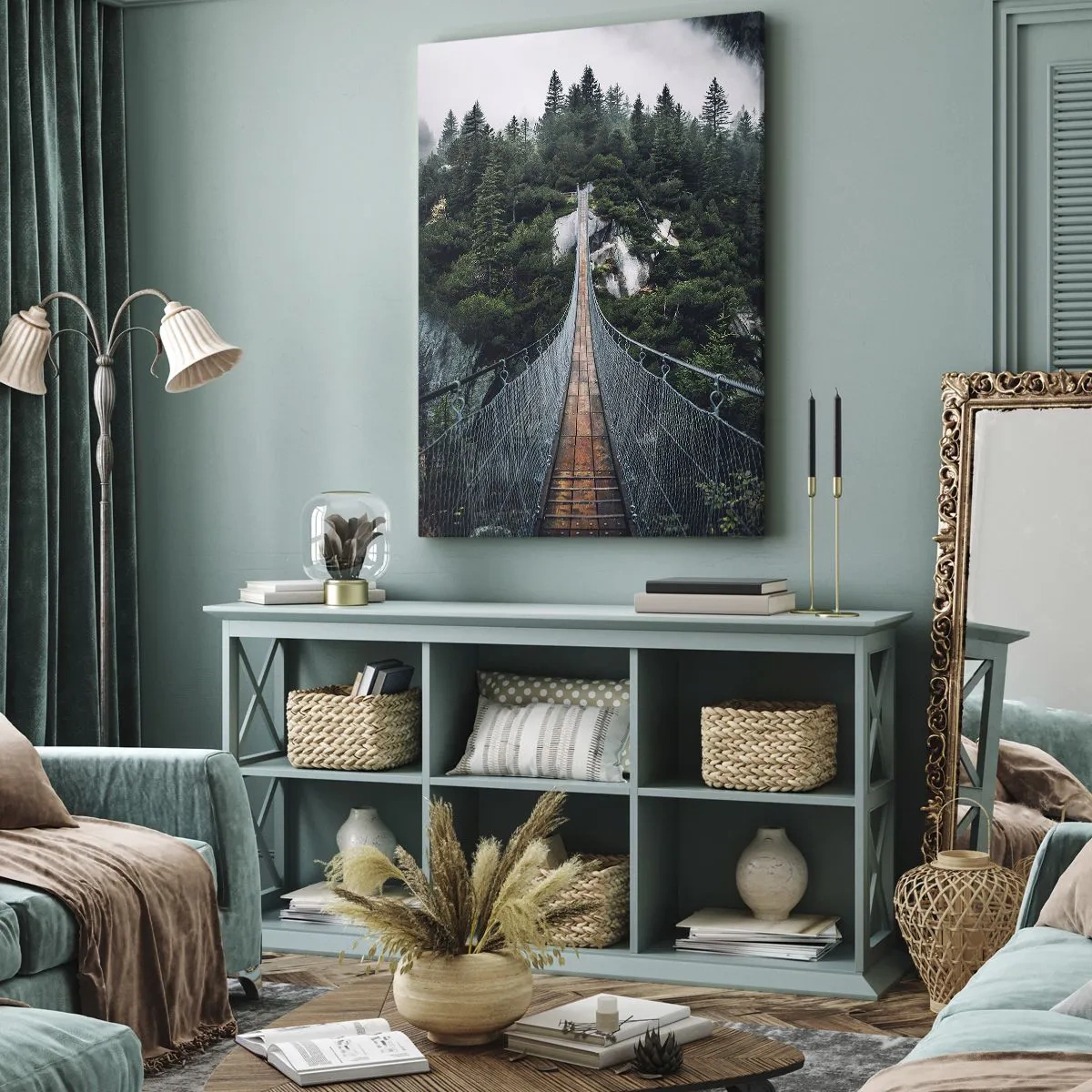 Lærredstryk - Billede på lærred - Kun for ørne - 80x120 cm