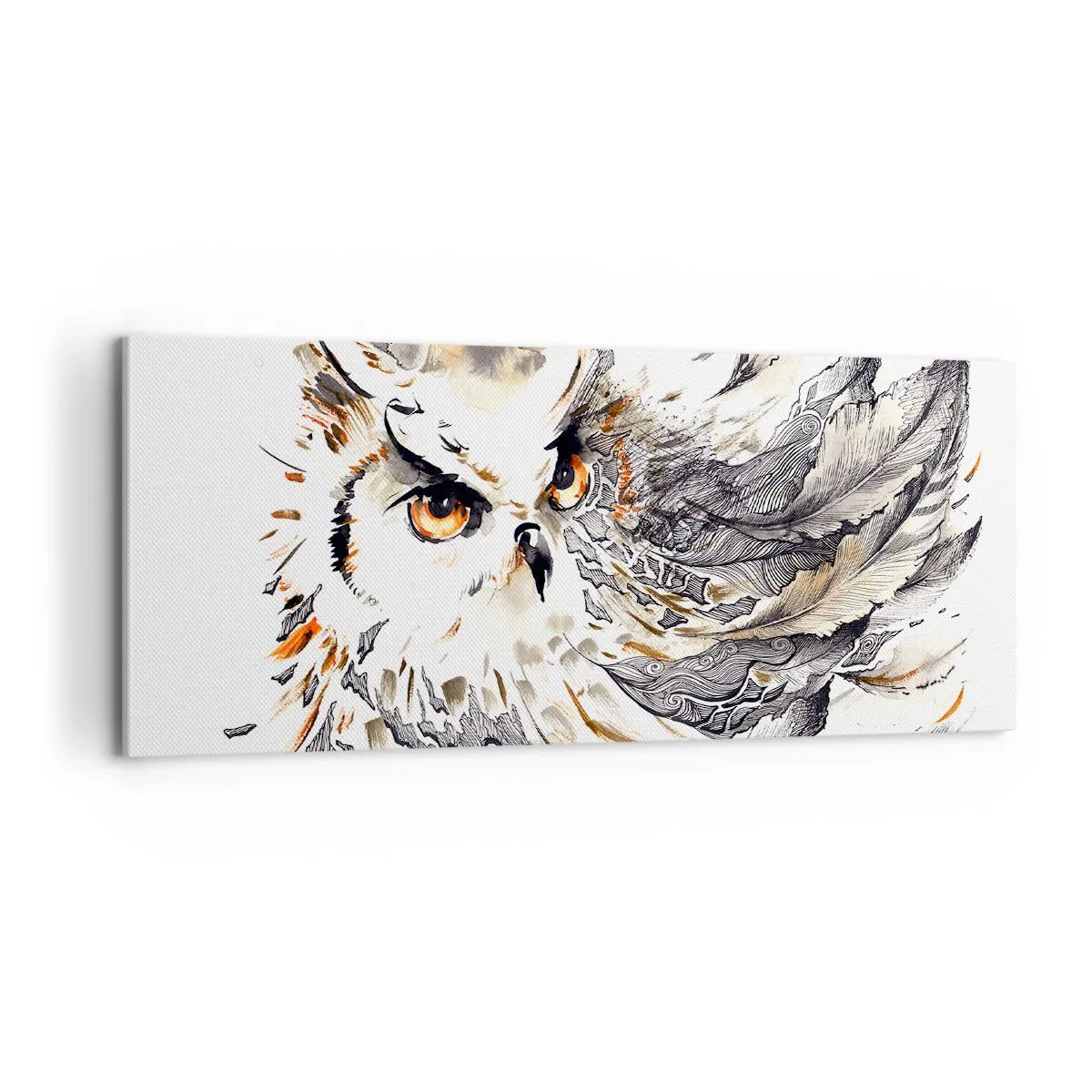 Lærredstryk - Billede på lærred - Hun kom fra den magiske verden - 100x40 cm
