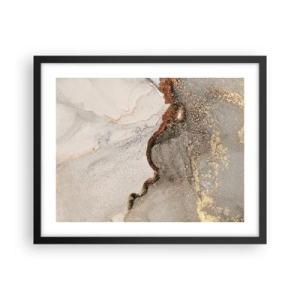 Plakat i sort ramme - På farvegrænsen - 50x40 cm