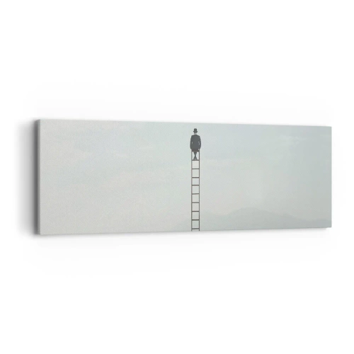 Lærredstryk - Billede på lærred - Stig yderligere - 90x30 cm