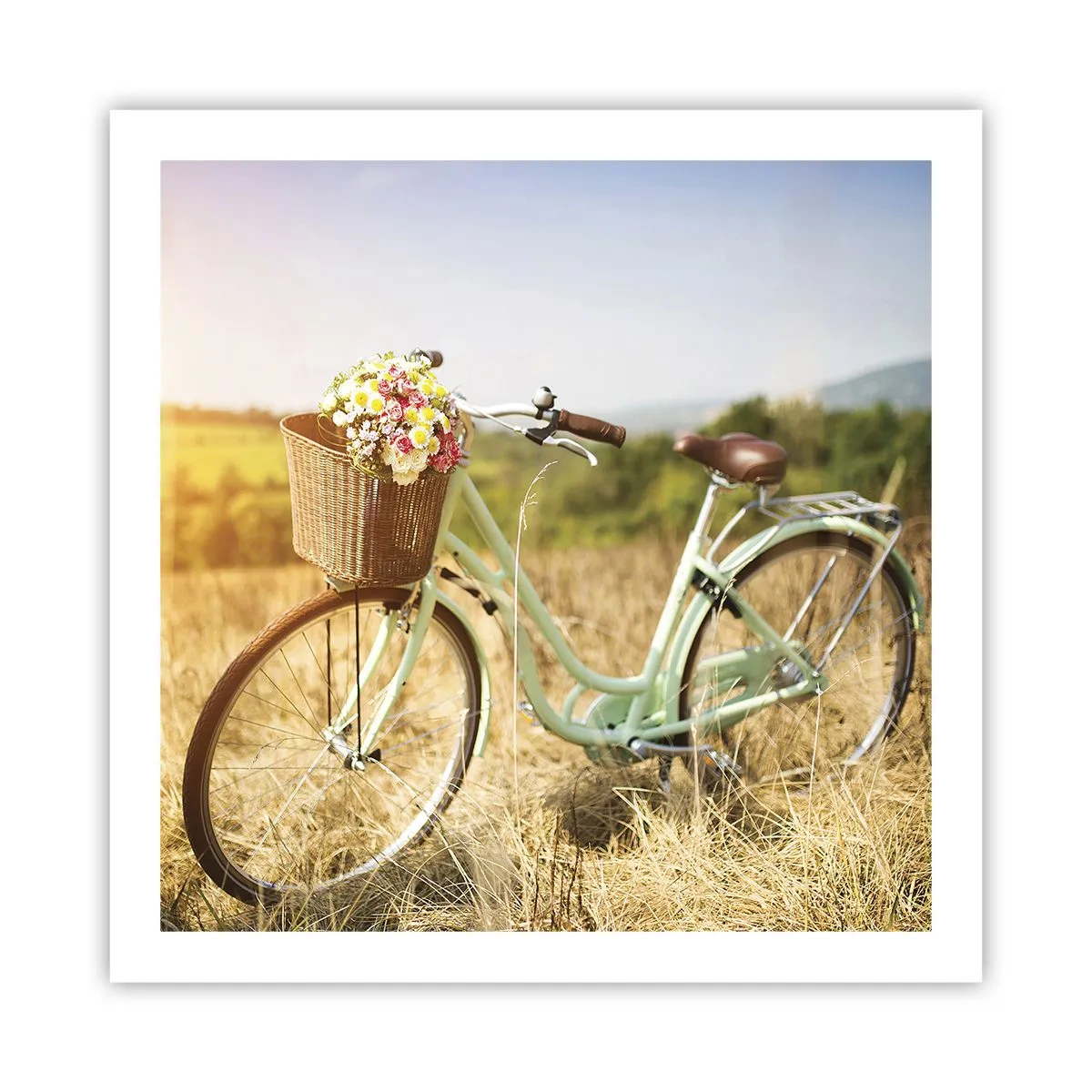 Plakat - Jeg bliver her et stykke tid - 60x60 cm