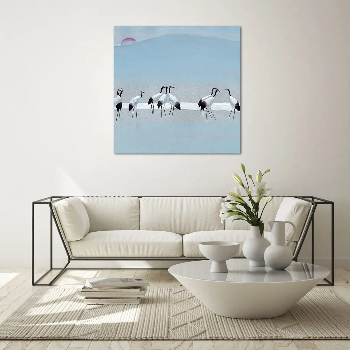 Billede på glas - Efter en varm dag - 70x70 cm