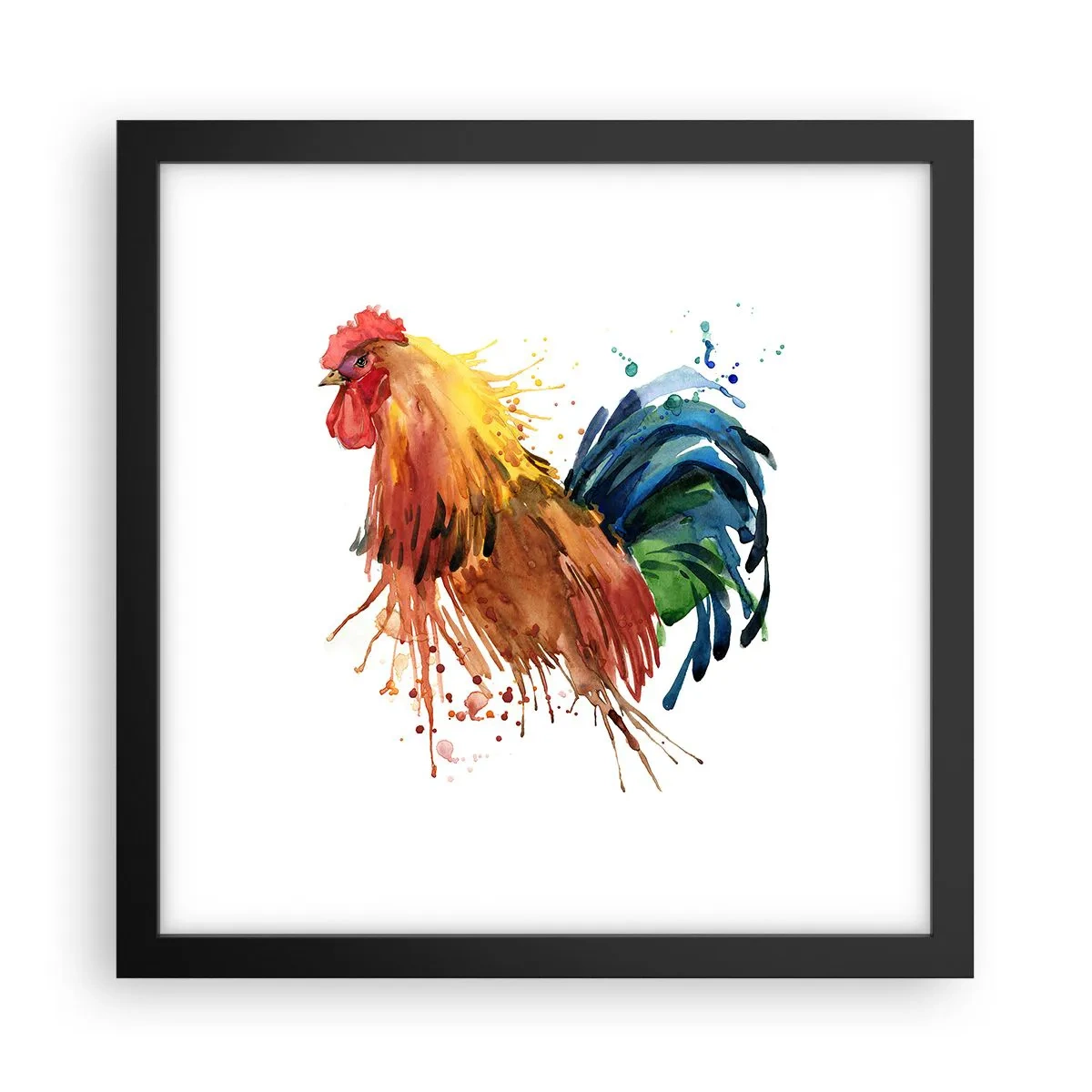 Plakat i sort ramme - Kongelig kappe, kongelig stolthed - 30x30 cm