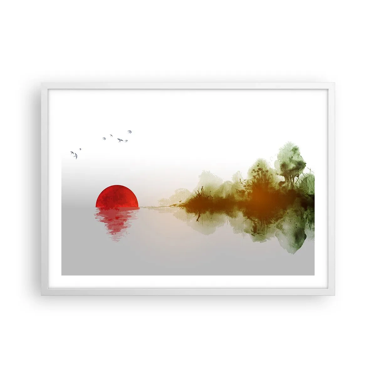 Plakat i hvid ramme - Et løfte om fred - 70x50 cm