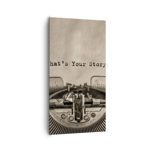 Lærredstryk - Billede på lærred - Fortæl mig - 65x120 cm