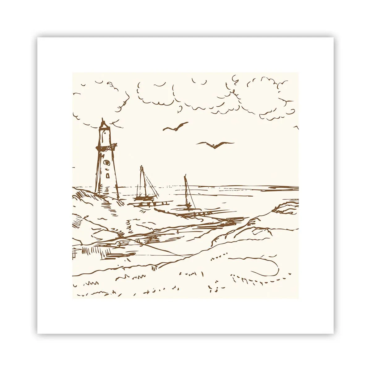 Plakat - Oversigt over sommerminder - 30x30 cm