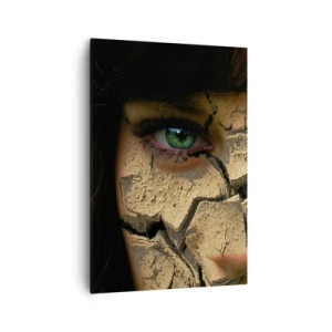 Lærredstryk - Billede på lærred - Glæde og rædsel på samme tid - 70x100 cm