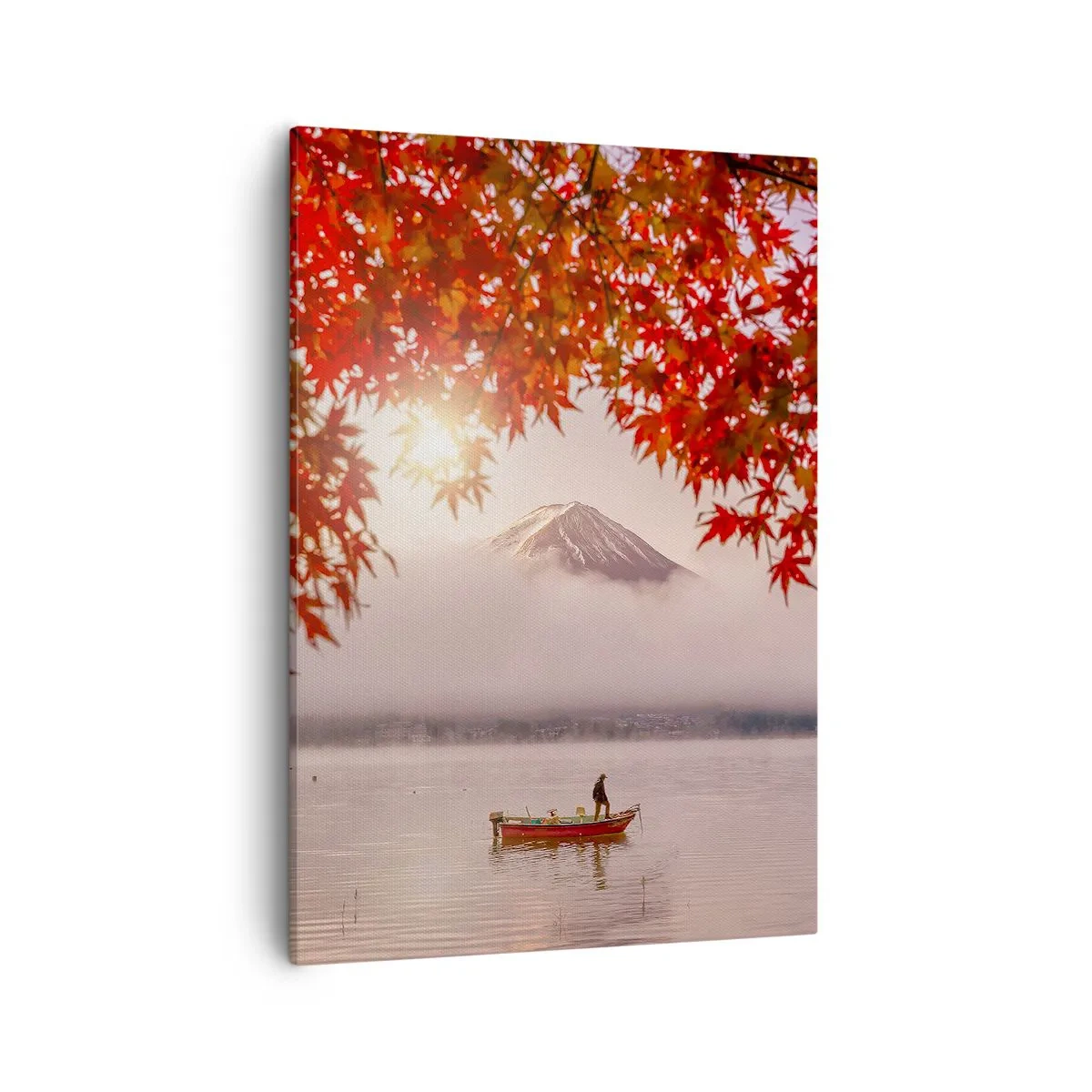 Lærredstryk - Billede på lærred - I en japansk atmosfære - 50x70 cm