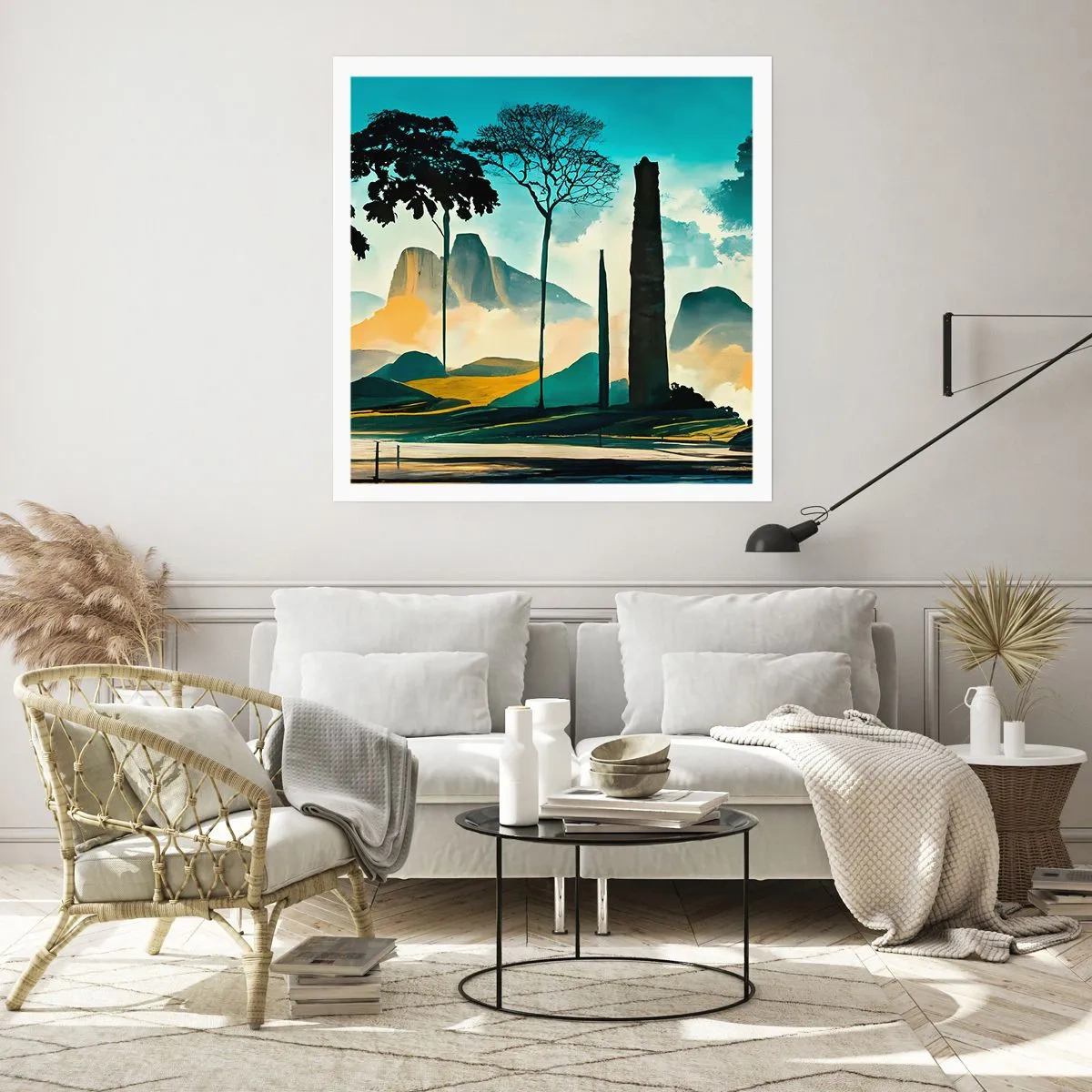 Plakat - Stadig højere og højere - 50x50 cm