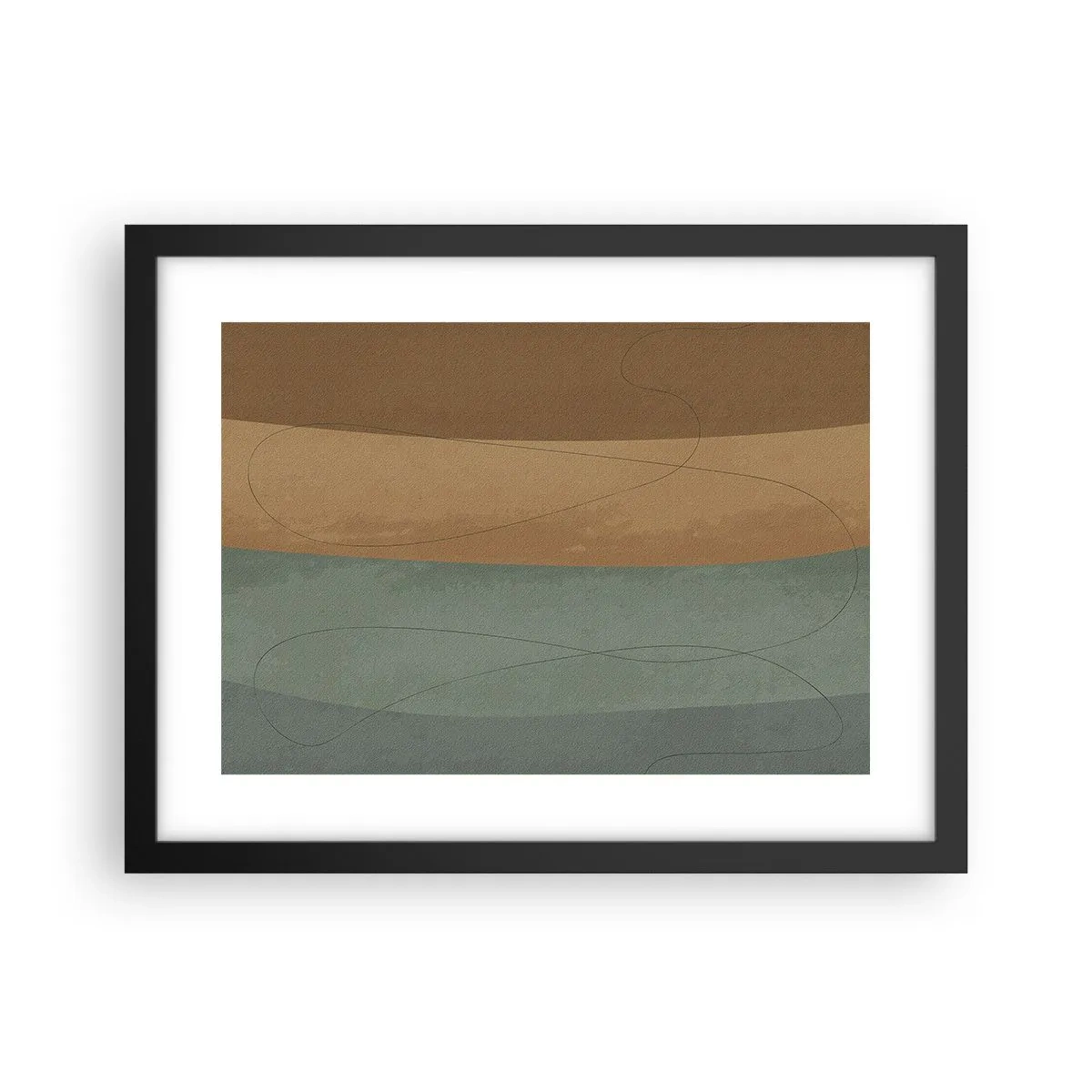 Plakat i sort ramme - Vandret sammensætning - 40x30 cm
