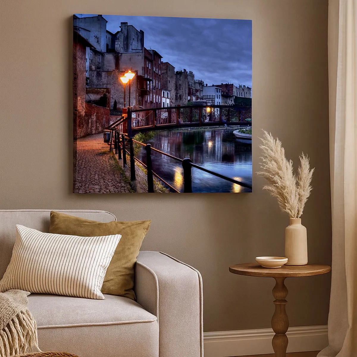 Lærredstryk - Billede på lærred - Du kendte ikke Bydgoszcz på denne måde - 30x30 cm