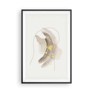 Plakat i sort ramme - Mødt i rummet - 61x91 cm
