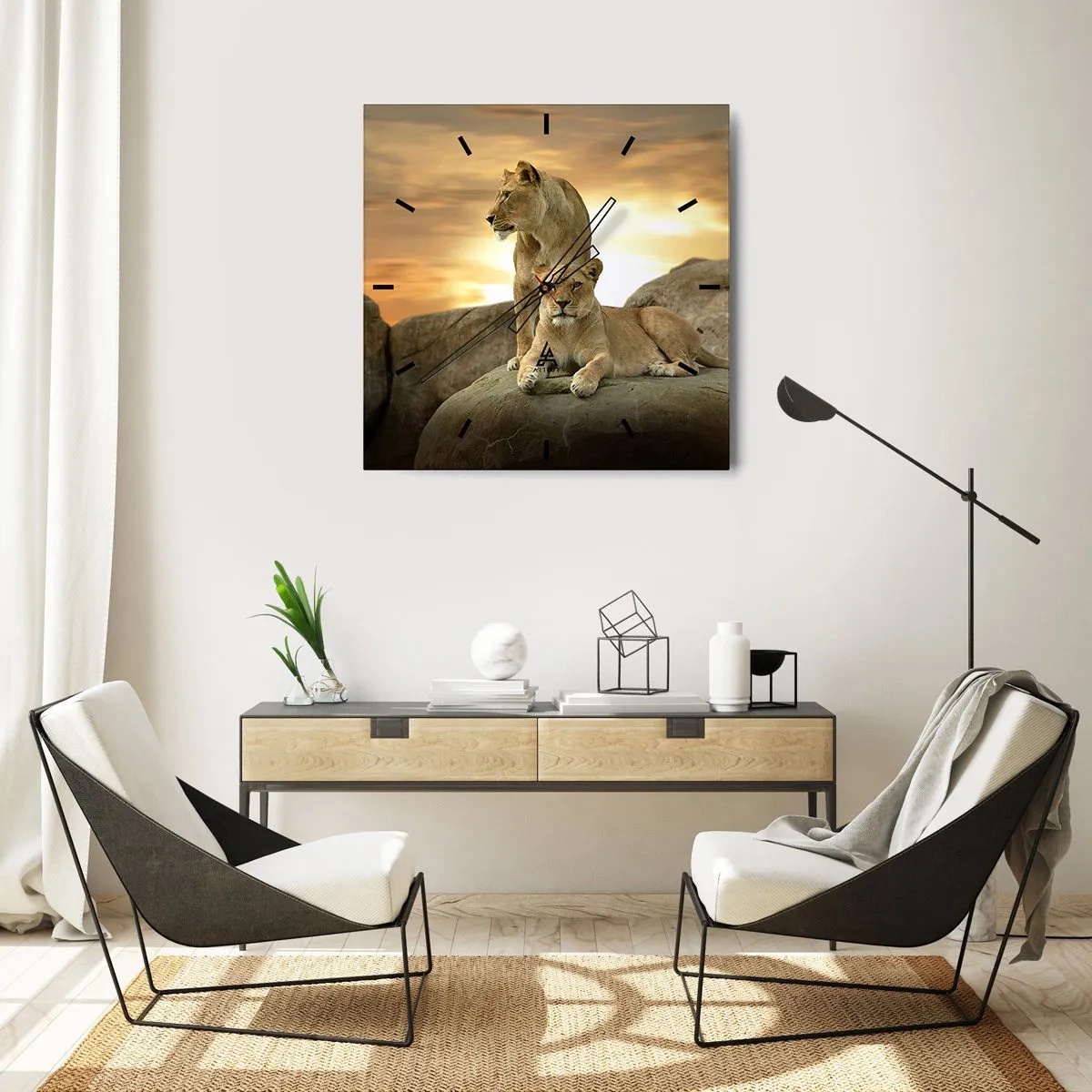 Vægur, Uret - Kongelig majestæt - 40x40 cm