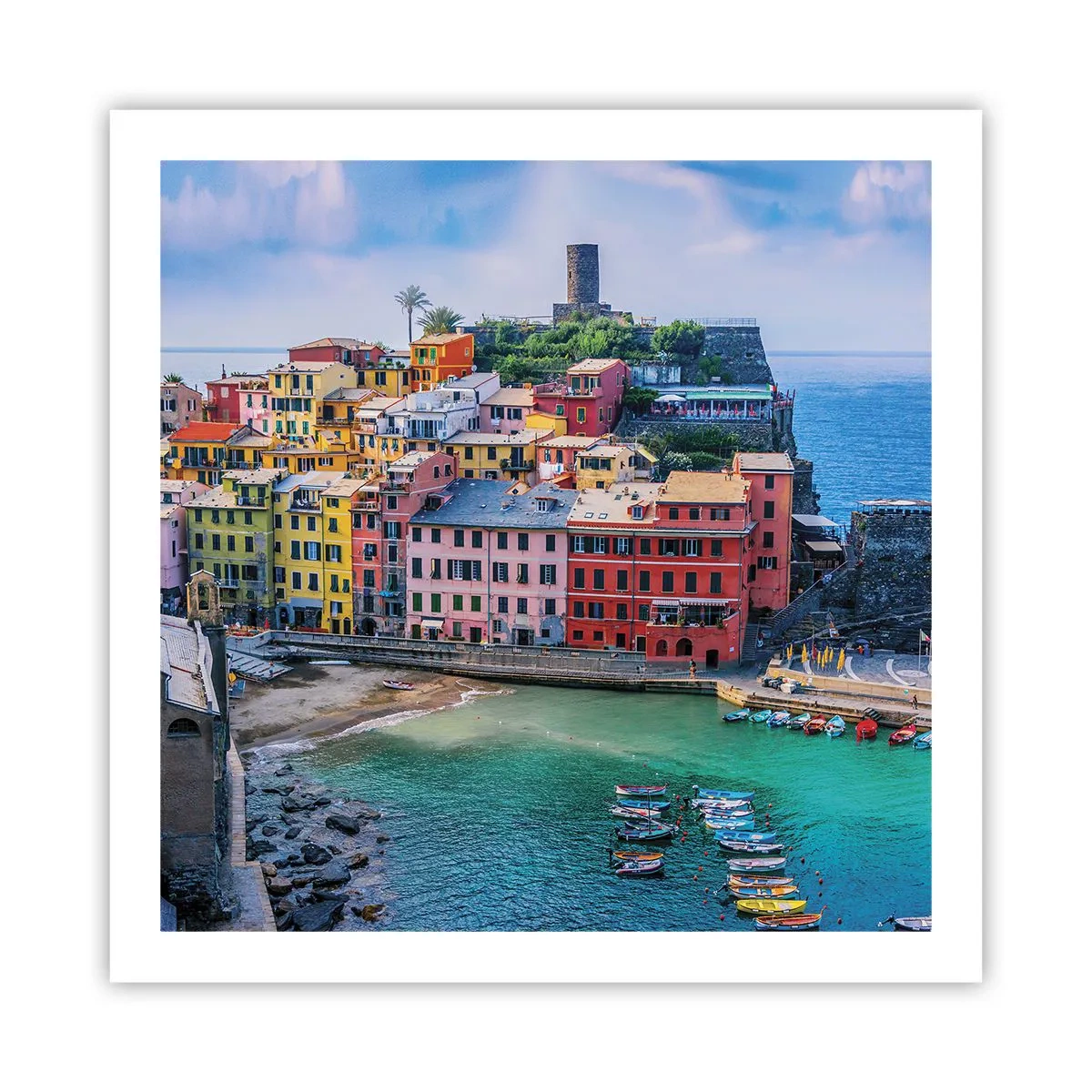 Plakat - Middelhavets magiske by - 60x60 cm