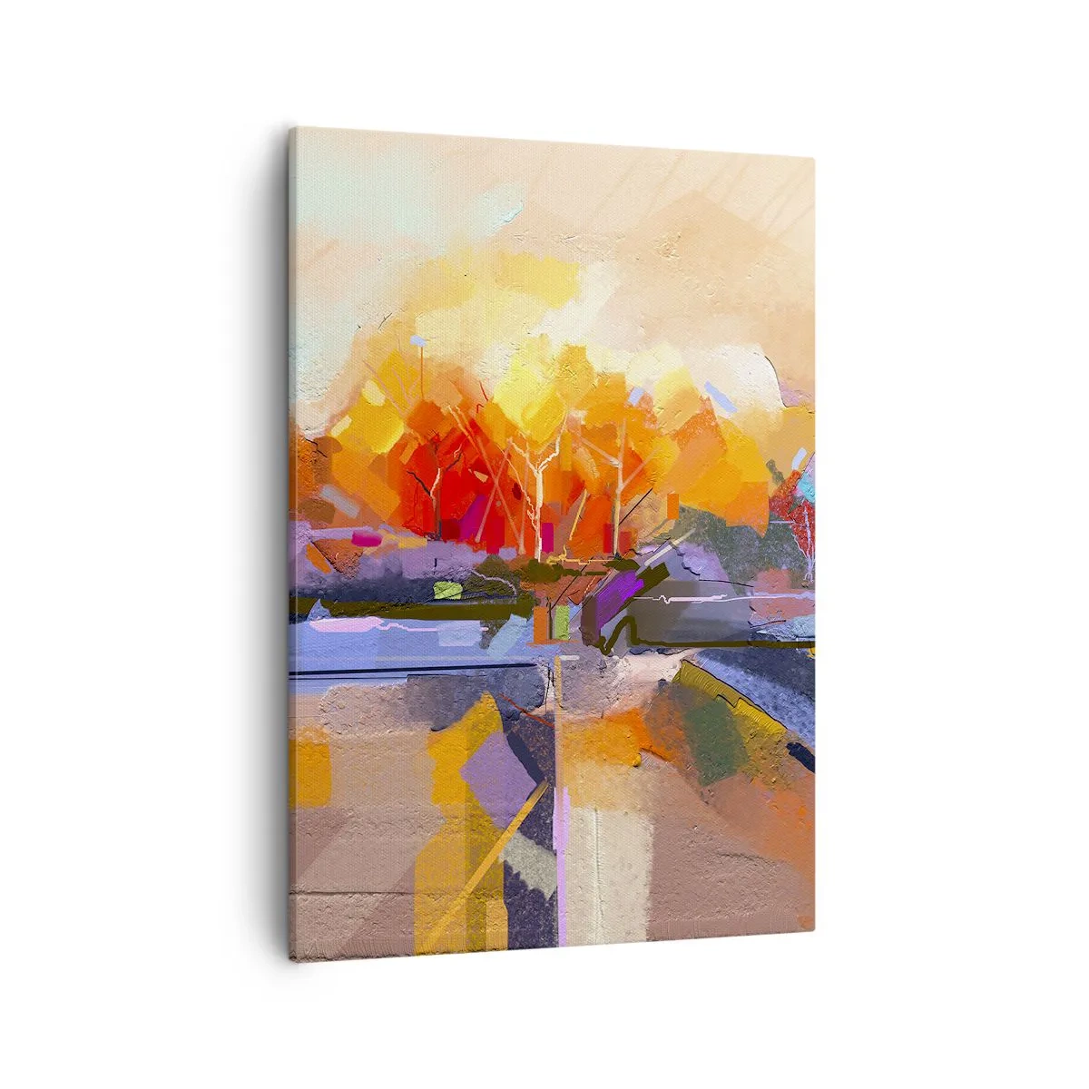 Lærredstryk - Billede på lærred - Det er blevet efterår - 50x70 cm