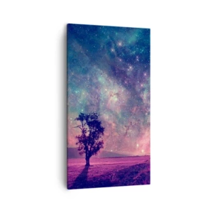 Lærredstryk - Billede på lærred - Under en magisk himmel - 45x80 cm