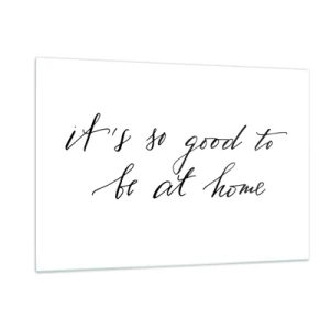 Billede på glas - Hele sandheden - 120x80 cm