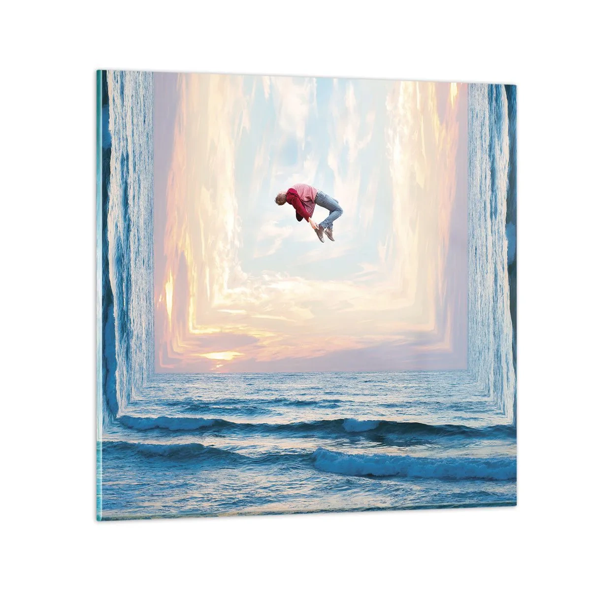 Billede på glas - Til en anden dimension - 50x50 cm