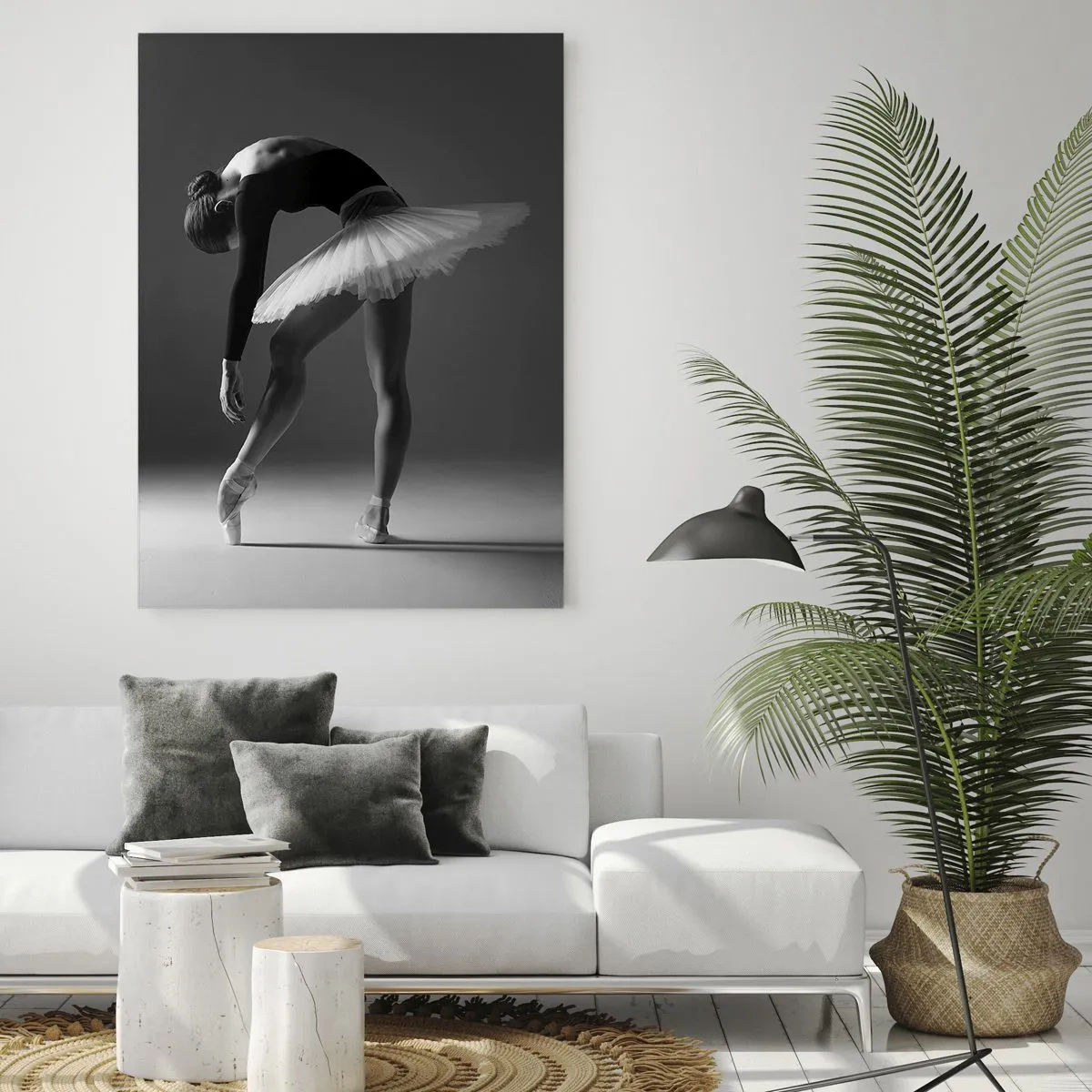 Billede på glas - Bella balerina - 50x70 cm