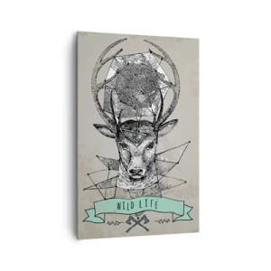 Lærredstryk - Billede på lærred - Synet af sankt Hubertus - 80x120 cm