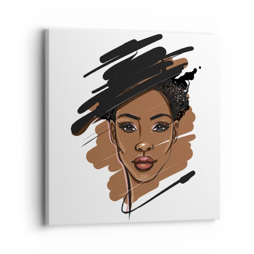 Lærredstryk - Billede på lærred - Sød som chokolade - 30x30 cm