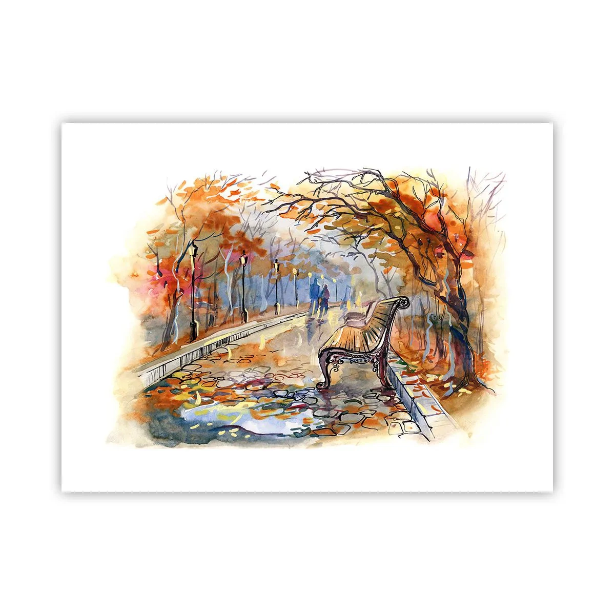 Plakat - Gå sammen ind i efteråret - 40x30 cm