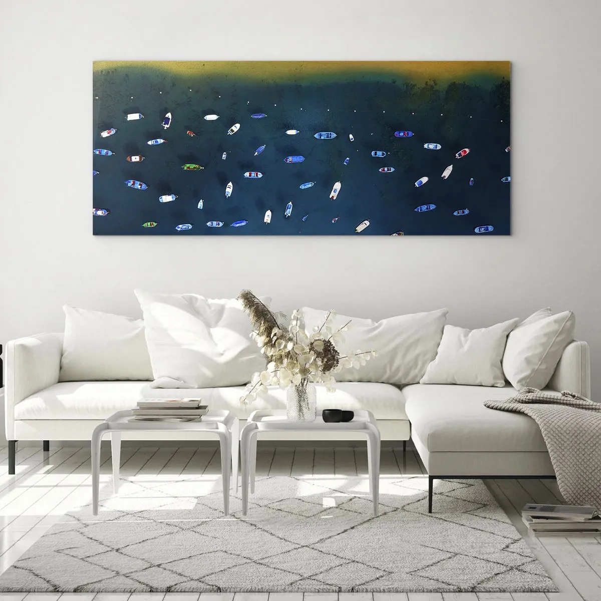 Billede på glas - En ferieleg - 100x40 cm