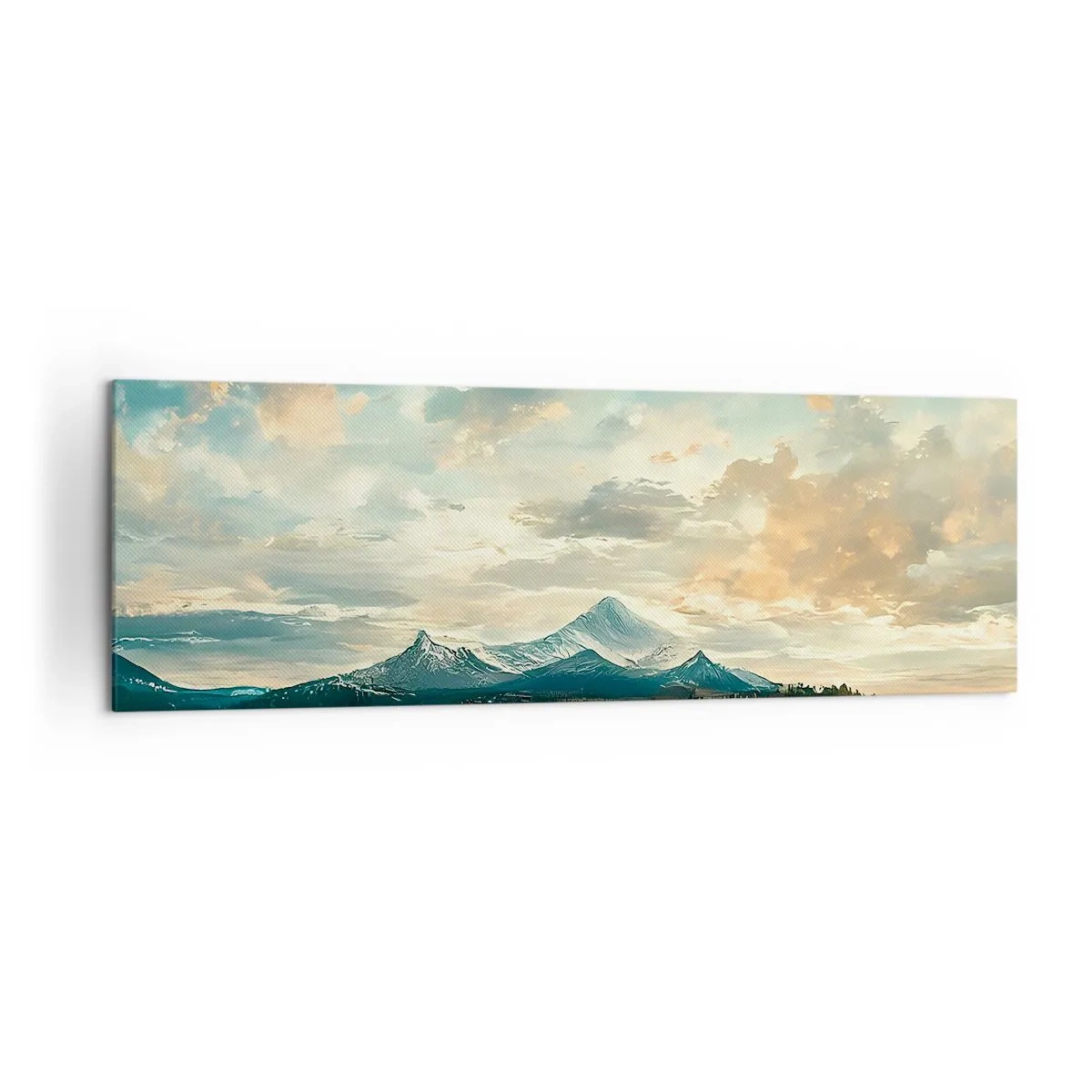 Lærredstryk - Billede på lærred - Under himlens beskyttelse - 160x50 cm