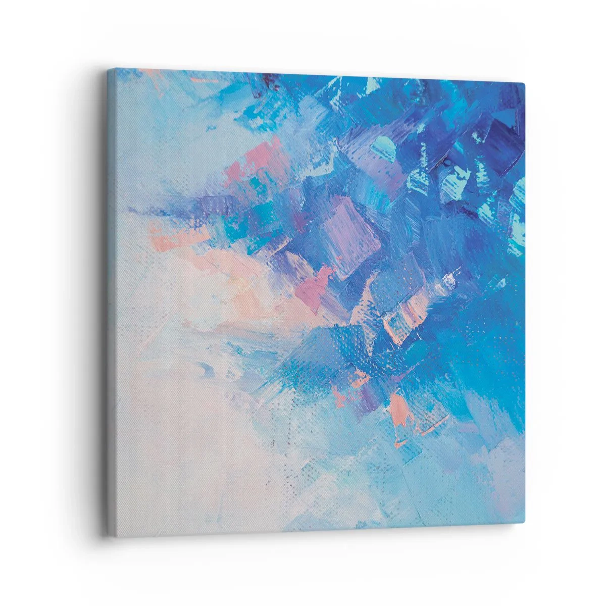 Lærredstryk - Billede på lærred - Vinter abstraktion - 30x30 cm