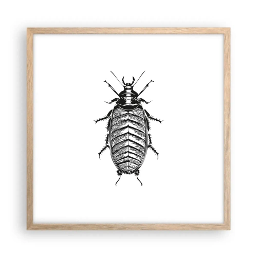 Plakat i ramme af lyst egetræ - Sikke et eksemplar! - 50x50 cm