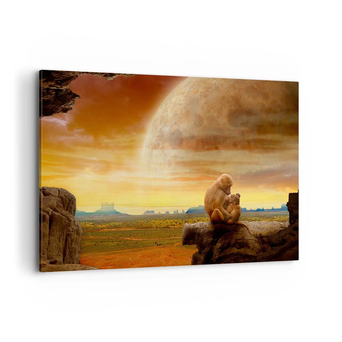 Lærredstryk - Billede på lærred - Kærlighed overalt den samme - 120x80 cm