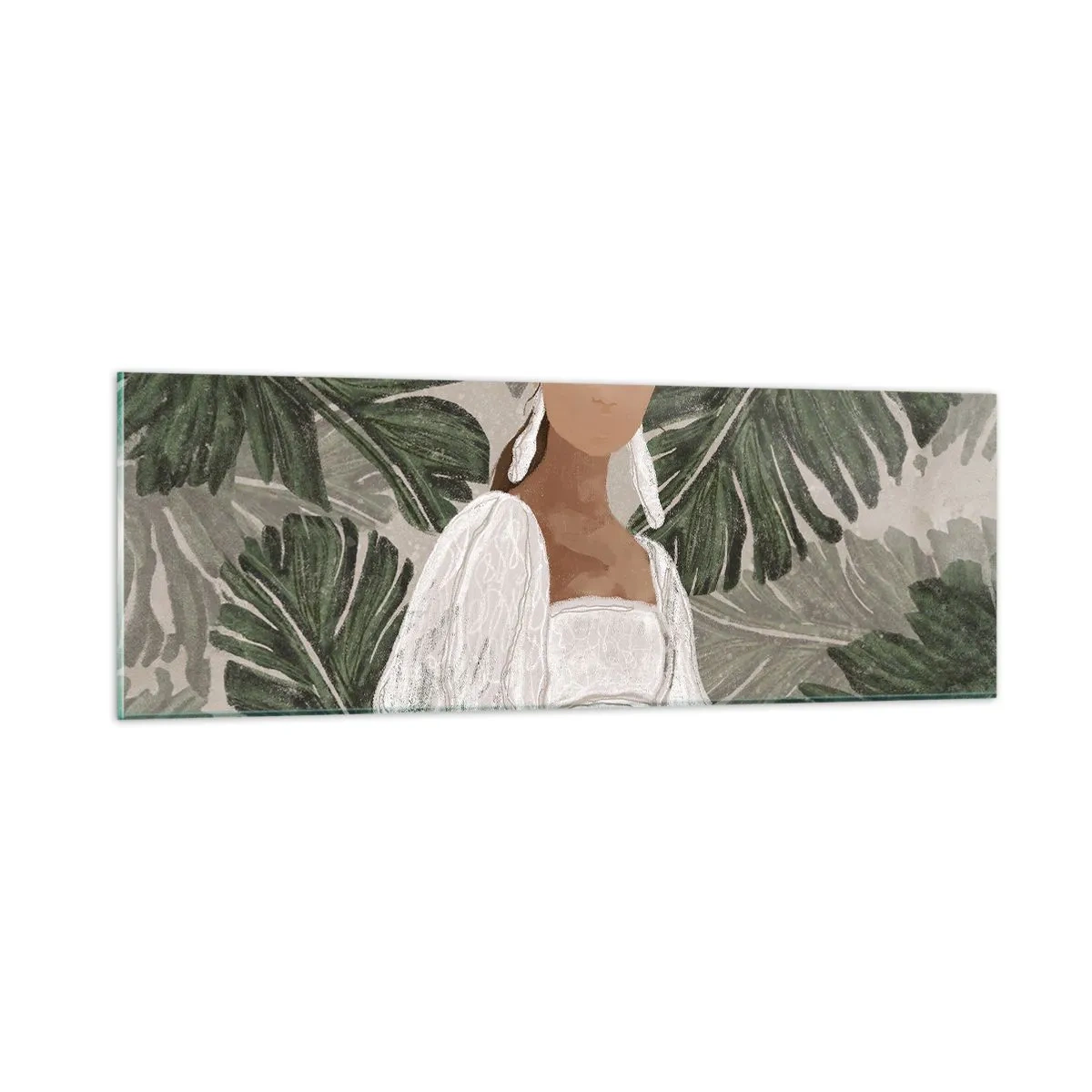 Billede på glas - Eksotisk portræt - 90x30 cm