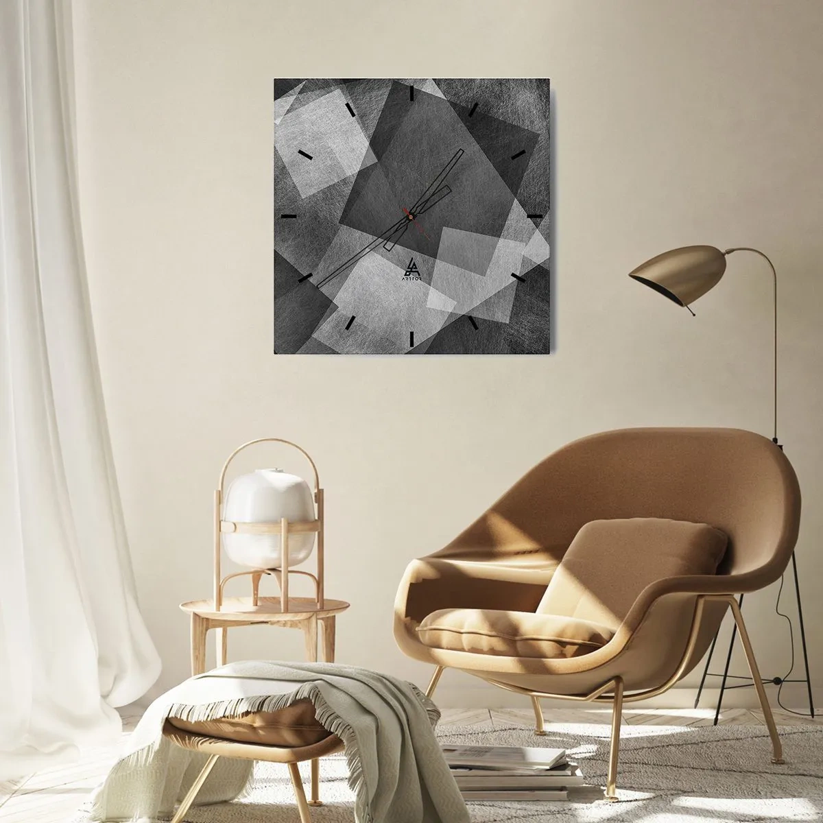 Vægur, Uret - Et evigt symbol på bestandighed og orden - 40x40 cm