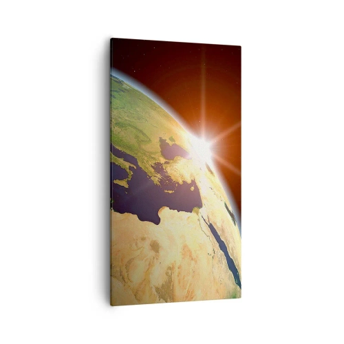 Lærredstryk - Billede på lærred - Solopgang - 55x100 cm