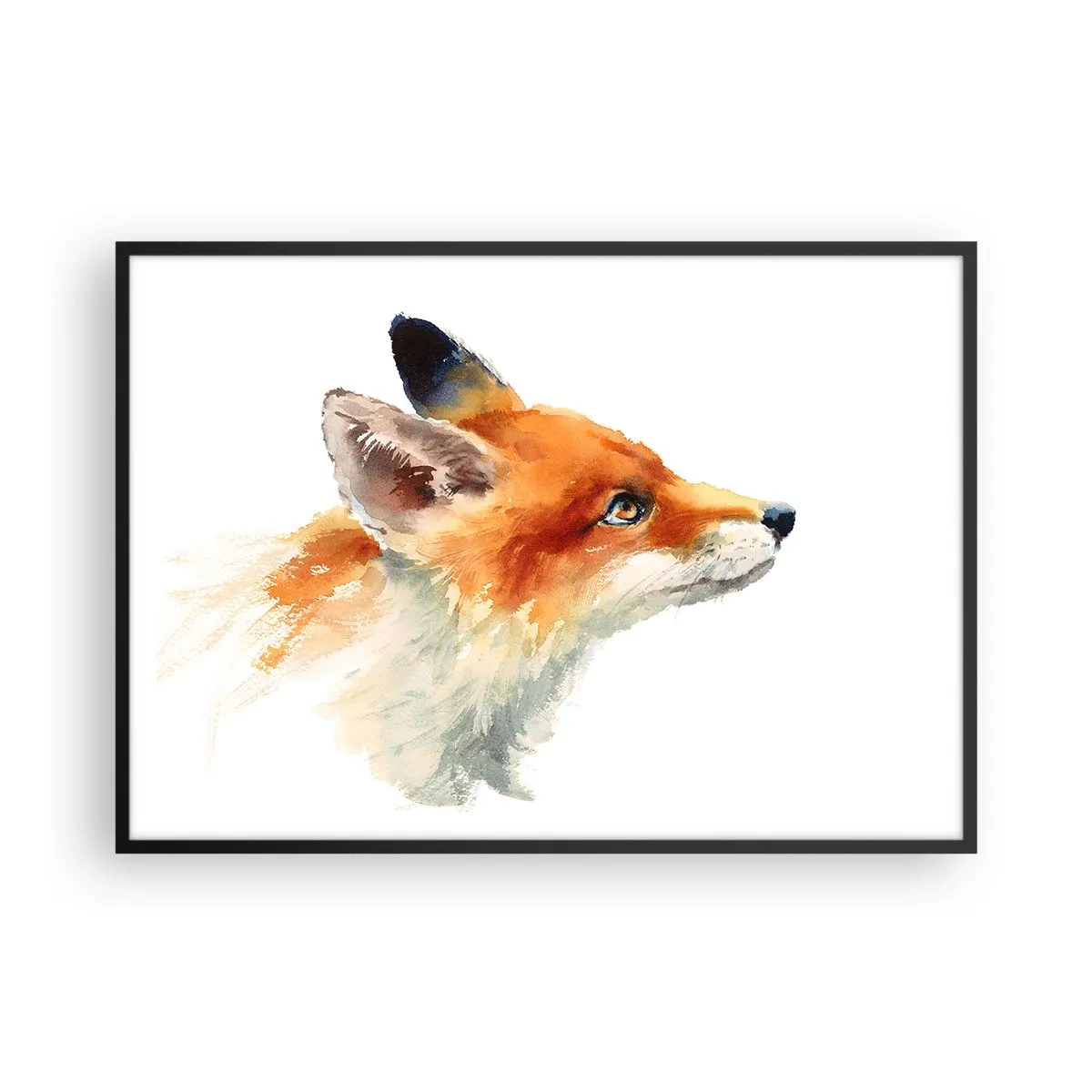 Plakat i sort ramme - Man kan aldrig være for forsigtig - 100x70 cm