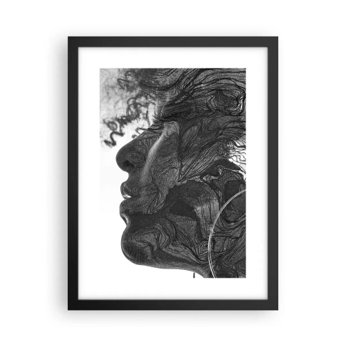 Plakat i sort ramme - Forviklet i drømme - 30x40 cm