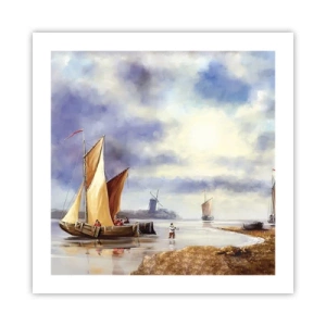 Plakat - Sømændenes tilbagevenden - 50x50 cm