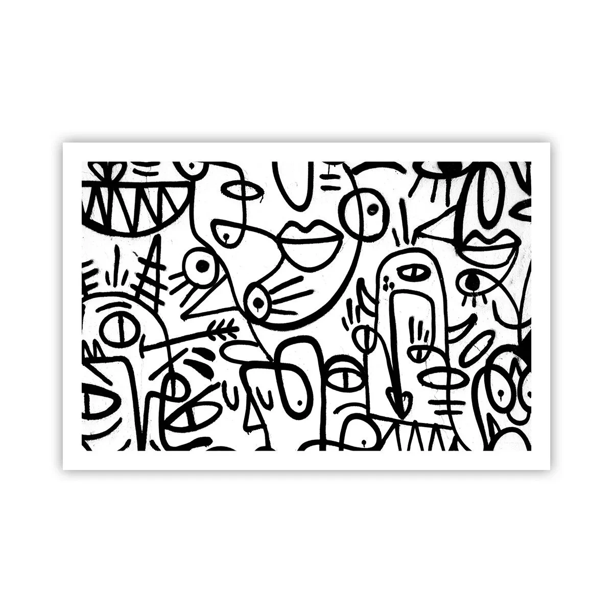Plakat - Ansigter og luftspejlinger - 91x61 cm