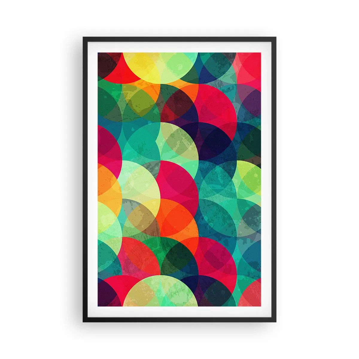Plakat i sort ramme - Ind i regnbuens opstigning - 61x91 cm