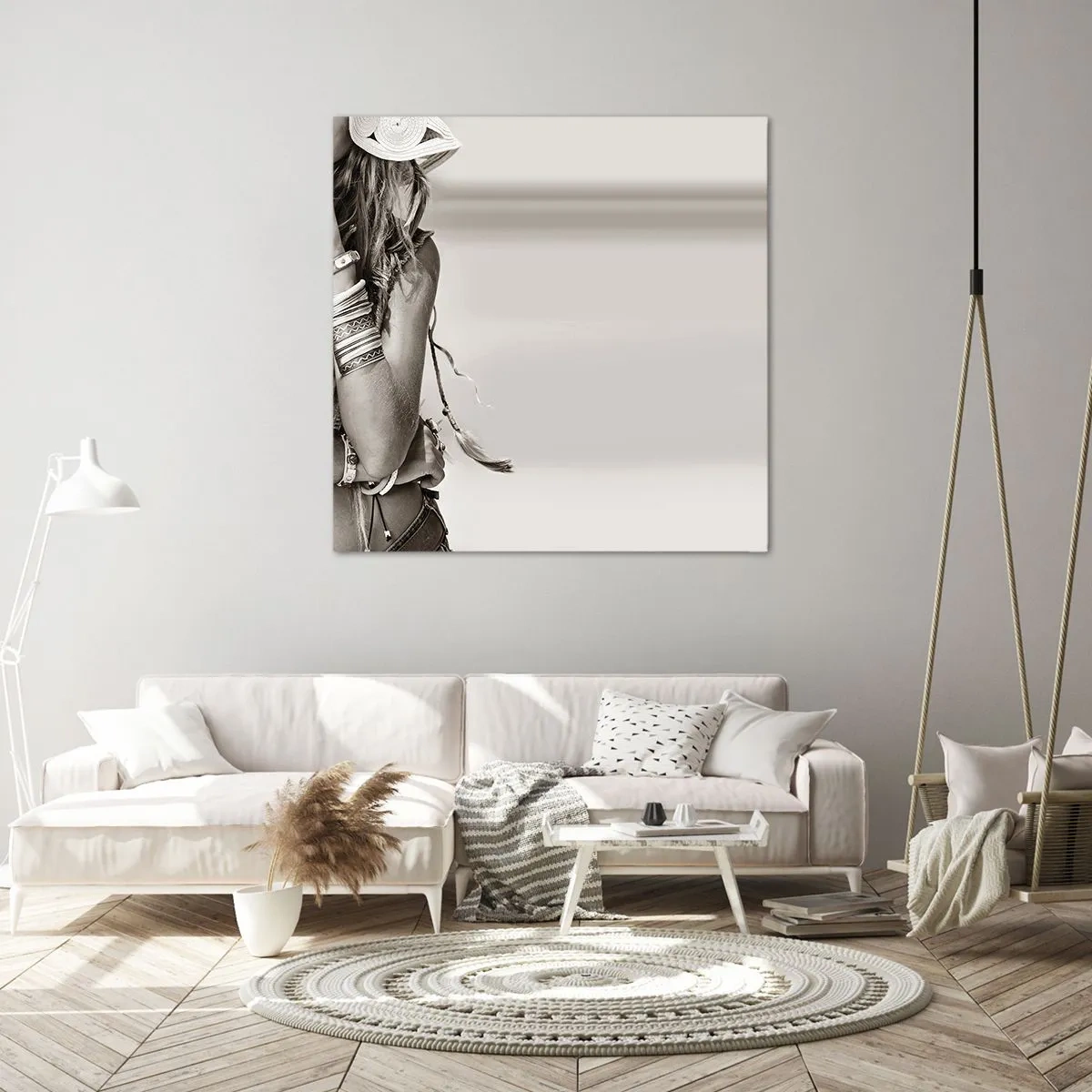 Lærredstryk - Billede på lærred - Som en pige - 60x60 cm