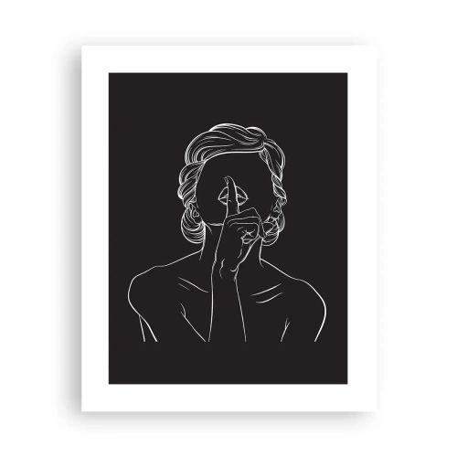 Plakat - Skønhed blomstrer i stilhed - 40x50 cm